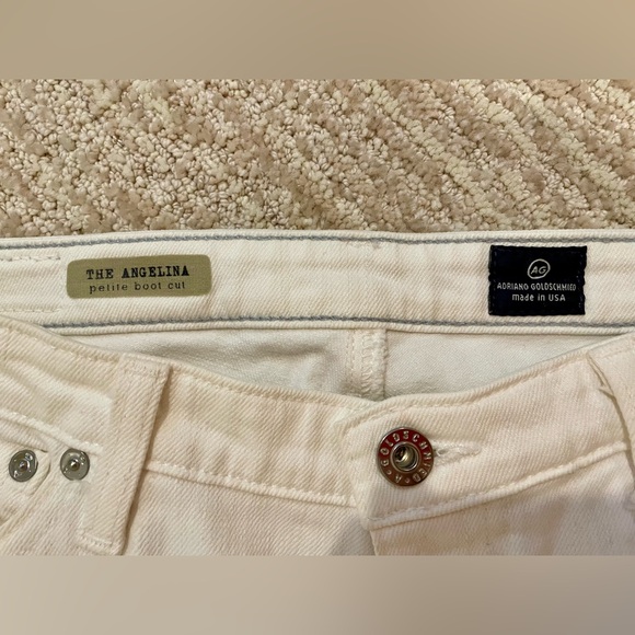 Ag Adriano Goldschmidt The Angelina petite white jeans. Size 28R - Picture 5 of 6